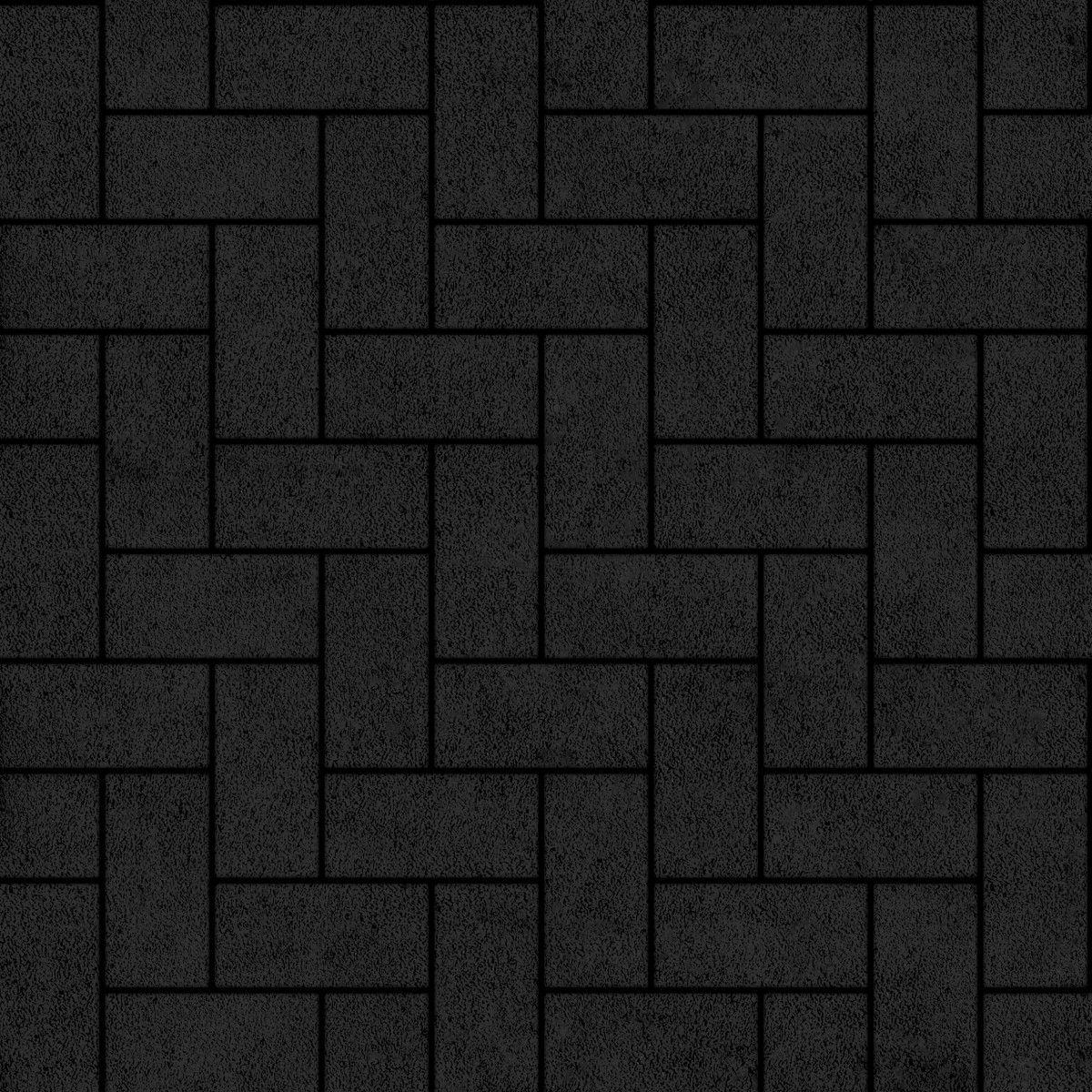 Плитка тротуарная "Брусчатка 60" (200х100 мм) Черная ночь