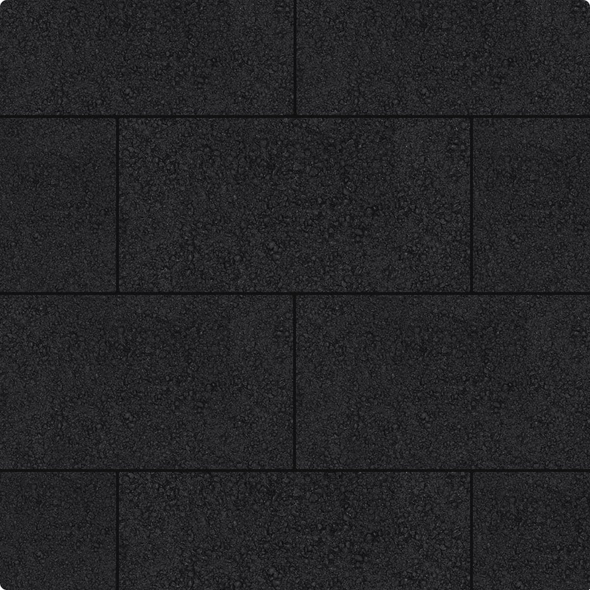 Плитка тротуарная "Империя" (600х300 мм) Черный гранит