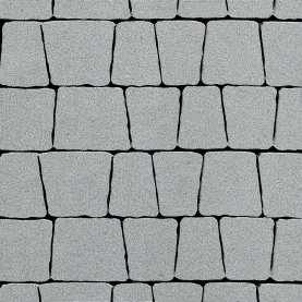 Тротуарная плитка Трапеция 103х83х91 слоновая кость